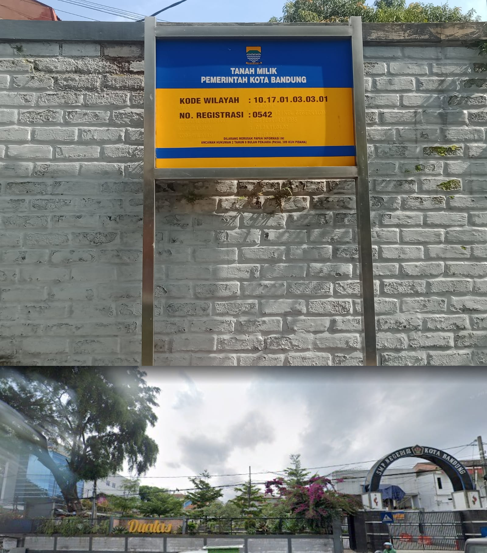 Plang SMP NEGERI 12 Bandung