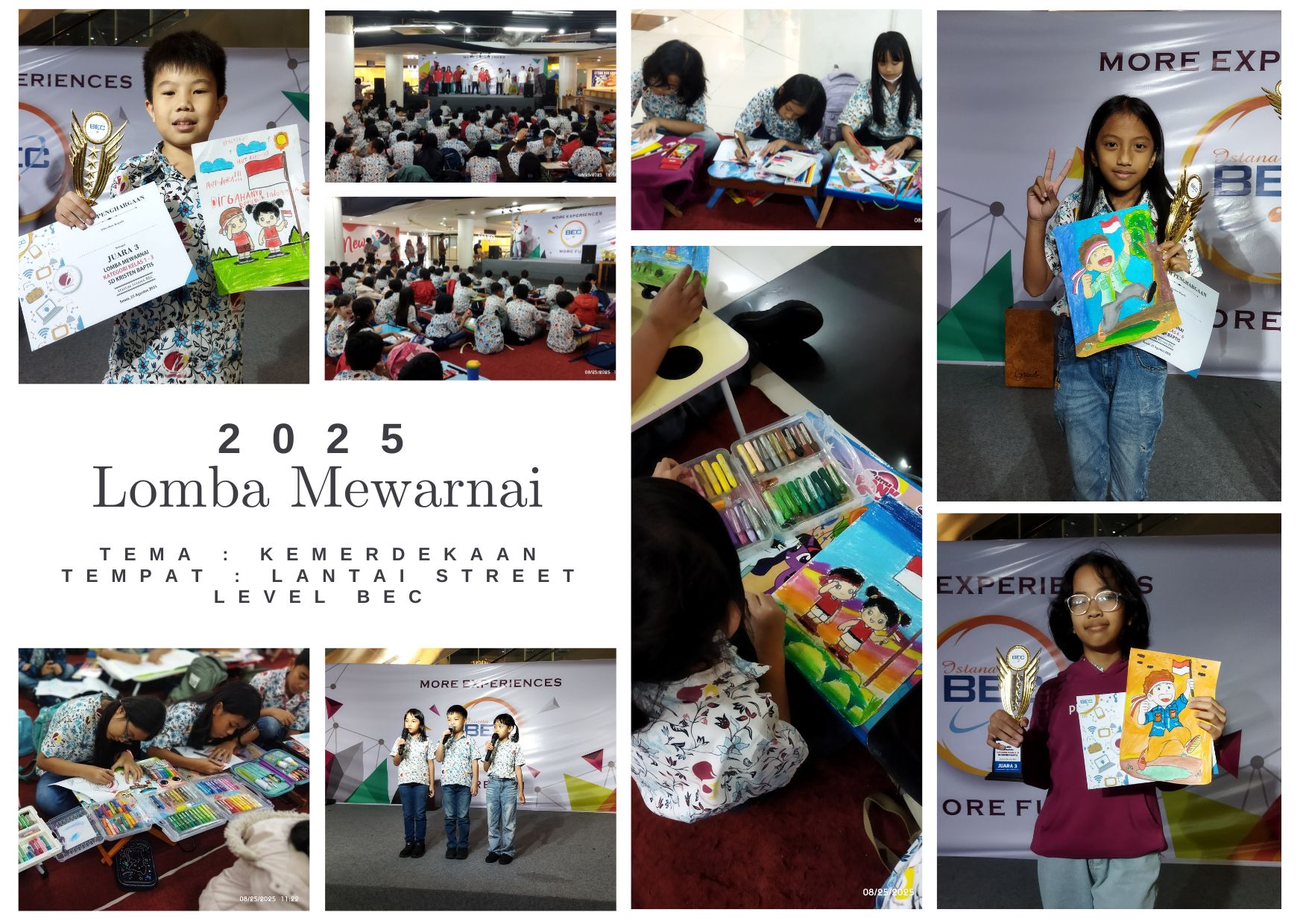 Lomba mewarnai Tema Kemerdekaan, BEC 25 Agustus 2025