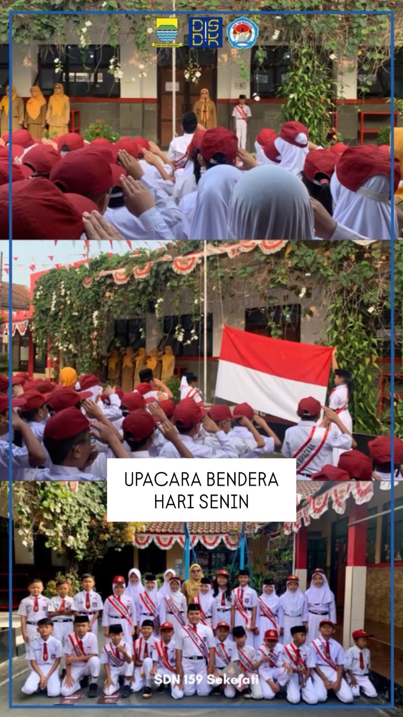 Pembiasaan Upacara Bendera Hari Senin