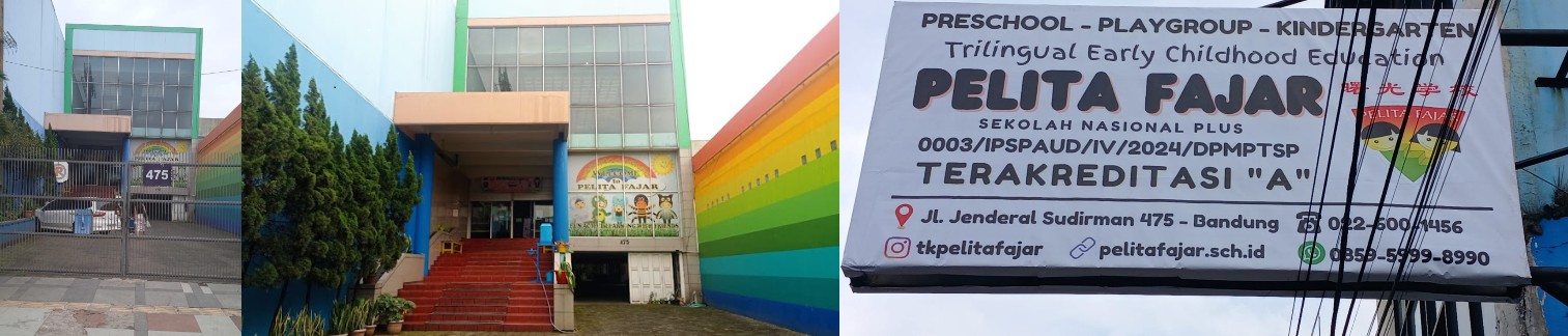 Gerbang sekolah, gedung utama sekolah dan plang sekolah