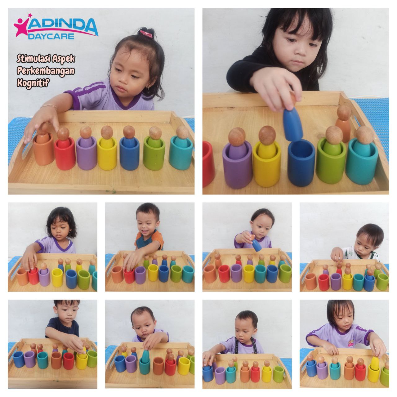 Matching Colour : salah satu kegiatan stimulasi kognitif anak